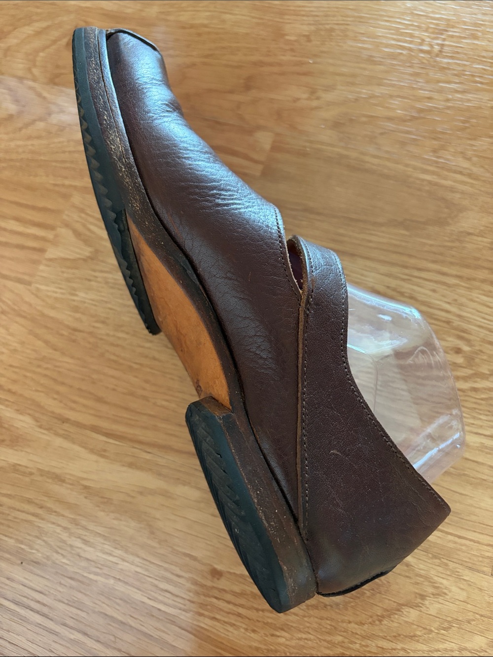 Cydwoq Brown Leather Women’s Mary Jane Style Square Toe Shoe EU 38 1/2 - Picture 10 of 16